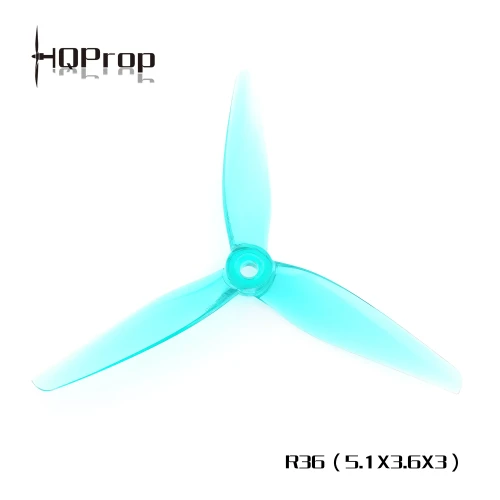 Śmigła HQProp 5136（R36） Teal (2CW+2CCW)-Poly Carbonate