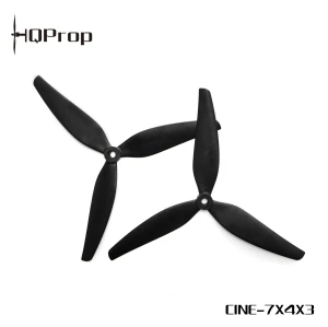 Śmigła 7" HQProp  Cine7(7X4X3) (1CW+1CCW) Black-Glass Fiber Reinforced Nylon