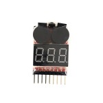 Tester Napięcia Akumulatora 1-8S i Alarm Dźwiękowy Niskiego Napięcia