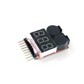 Tester Napięcia Akumulatora 1-8S i Alarm Dźwiękowy Niskiego Napięcia