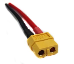 Złącze XT60 żeńskie z przewodem 14AWG 10cm